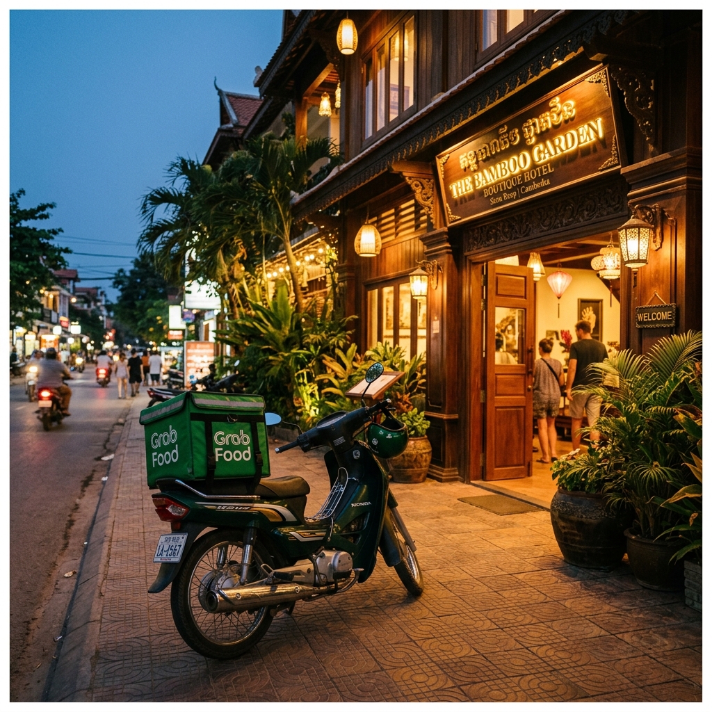 Foodpanda, Grab and Nham24: A Guide to Food Delivery in Siem Reap