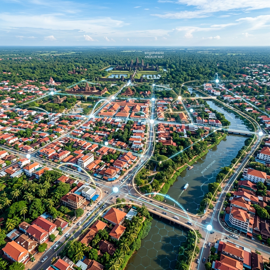 Siem Reap Digital City Map Layer