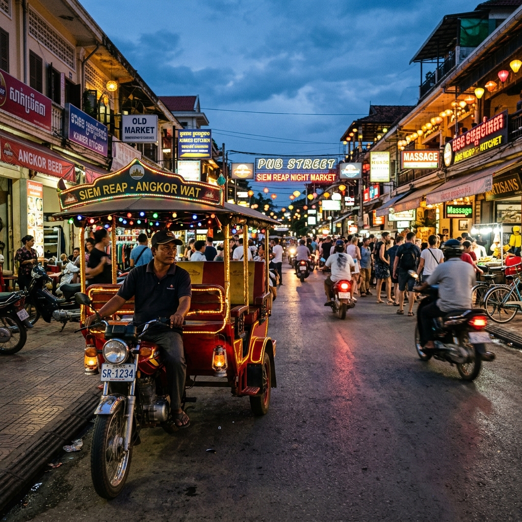 Getting Around Siem Reap: Tuk-Tuks, PassApp, Grab, Buses and the Airport